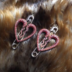 H&M Broken Heart earrings
